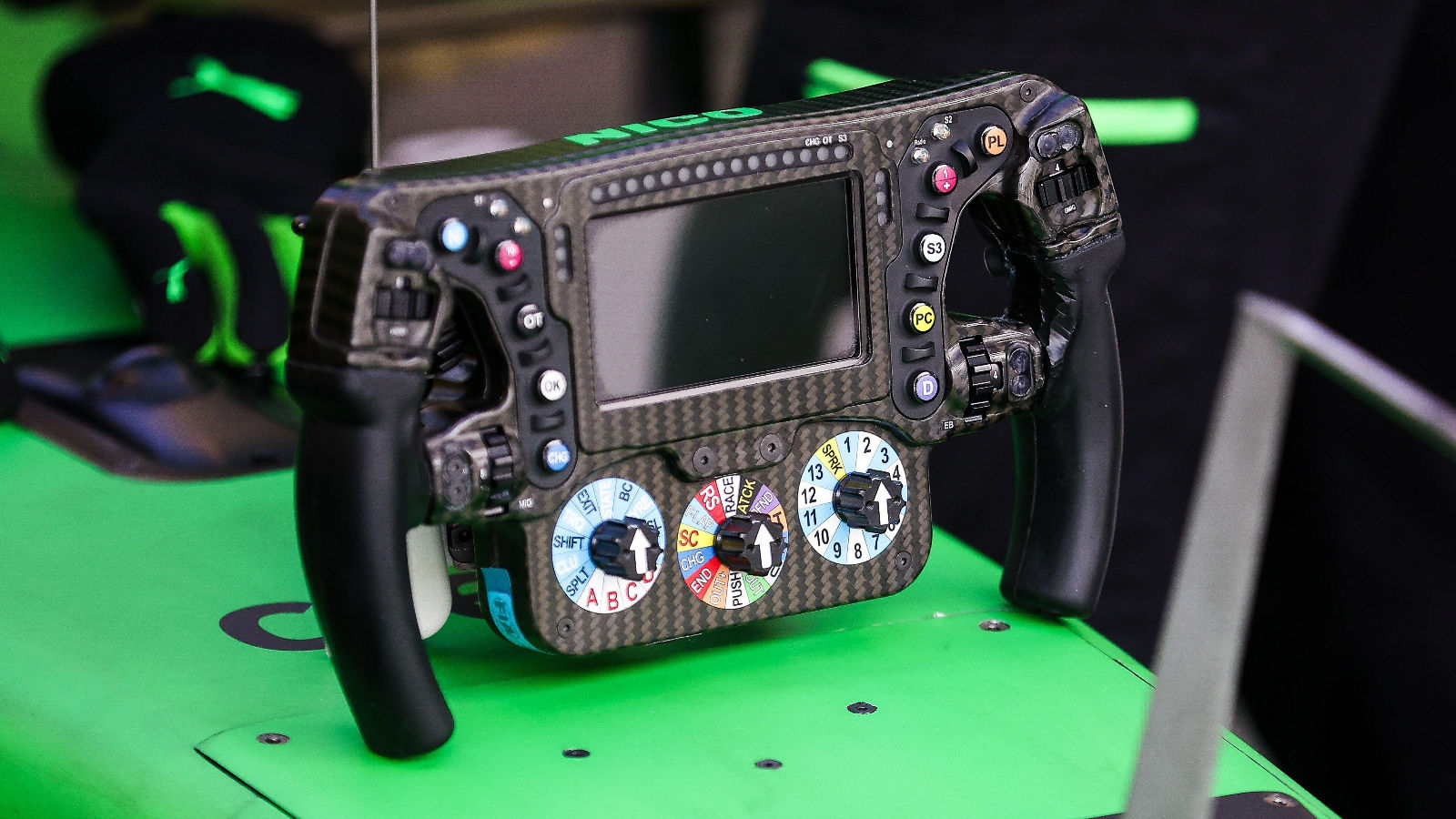 Sauber C45 steering wheel
