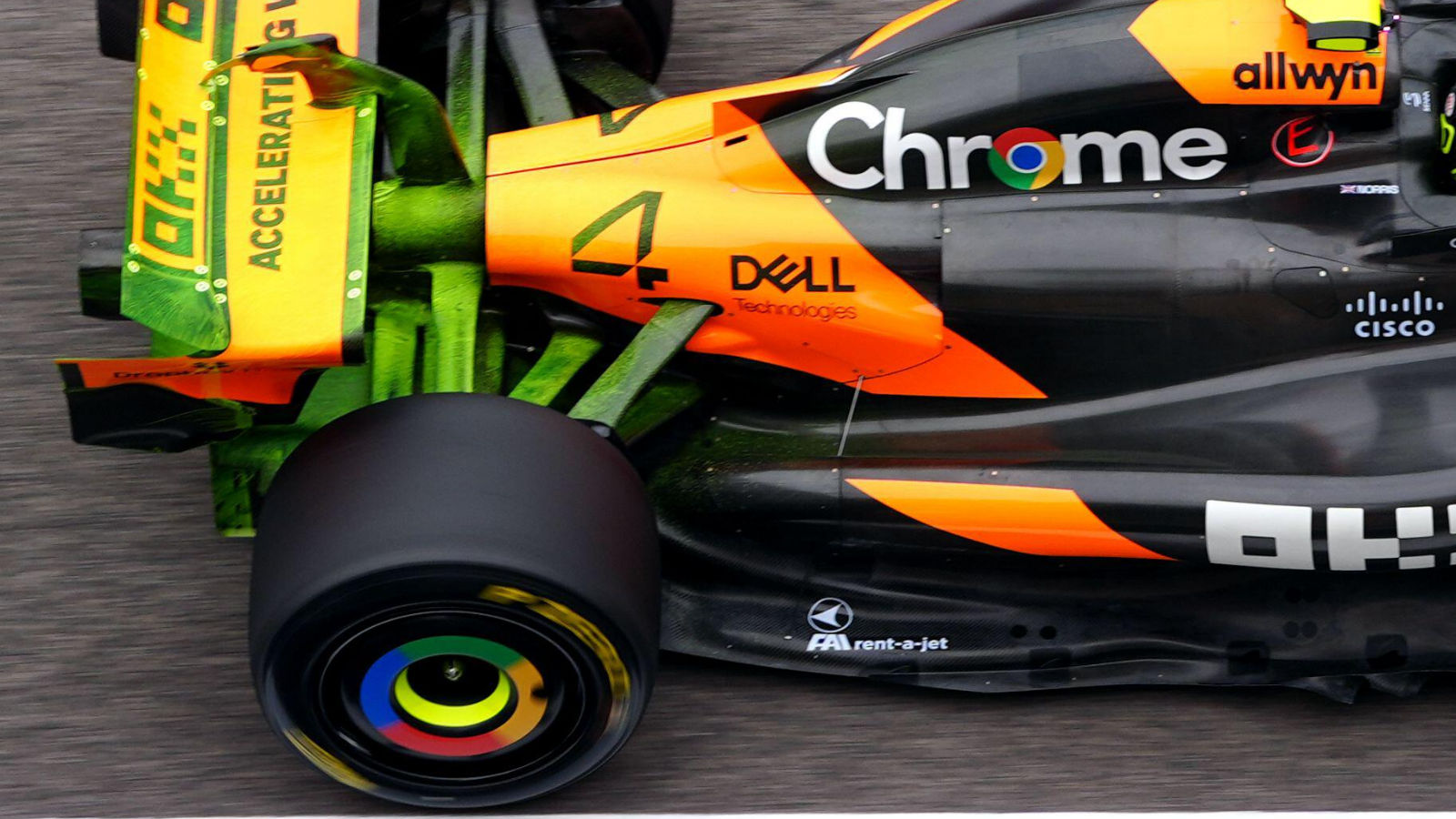 McLaren MCL39 flo-viz rear end