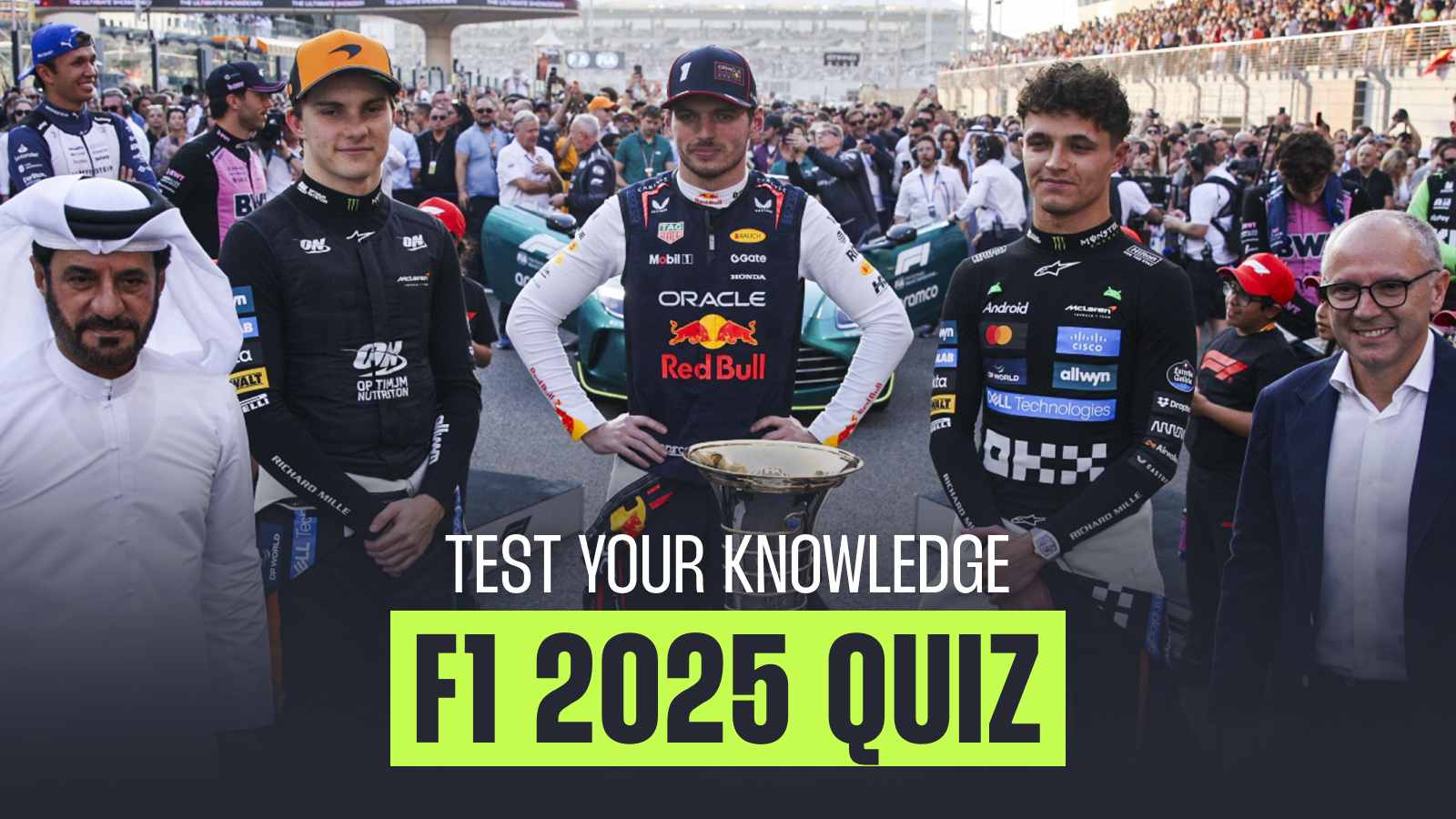 F1 quiz testing your knowledge of all things 2025.