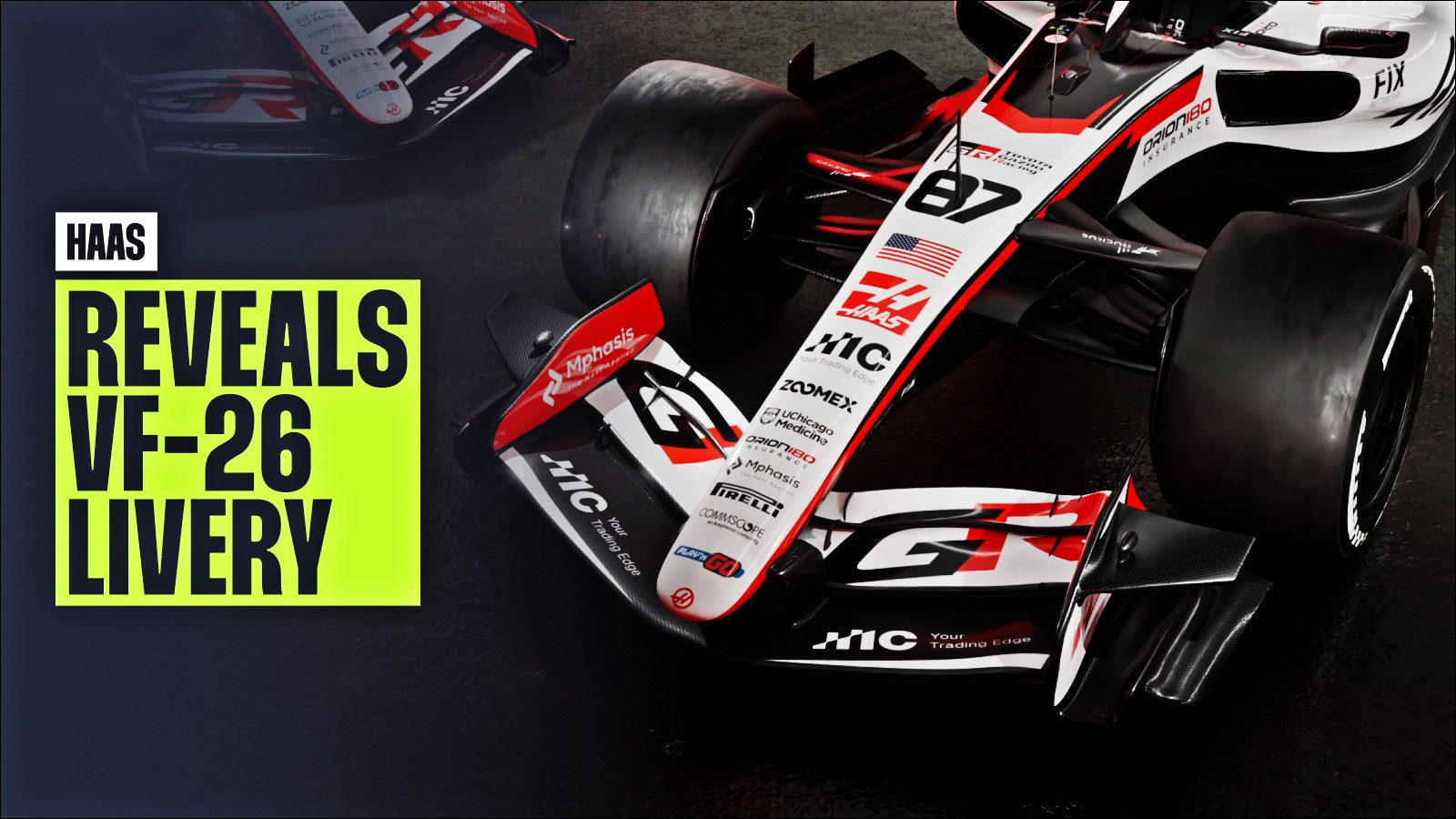 Haas unveils striking VF-26 for F1 2026 as Toyota partnership begins