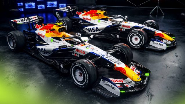 Racing Bulls' VCARB03 launch image.