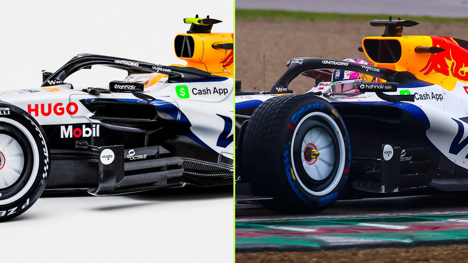 Racing Bulls VCARB03 sidepod inlet comparison