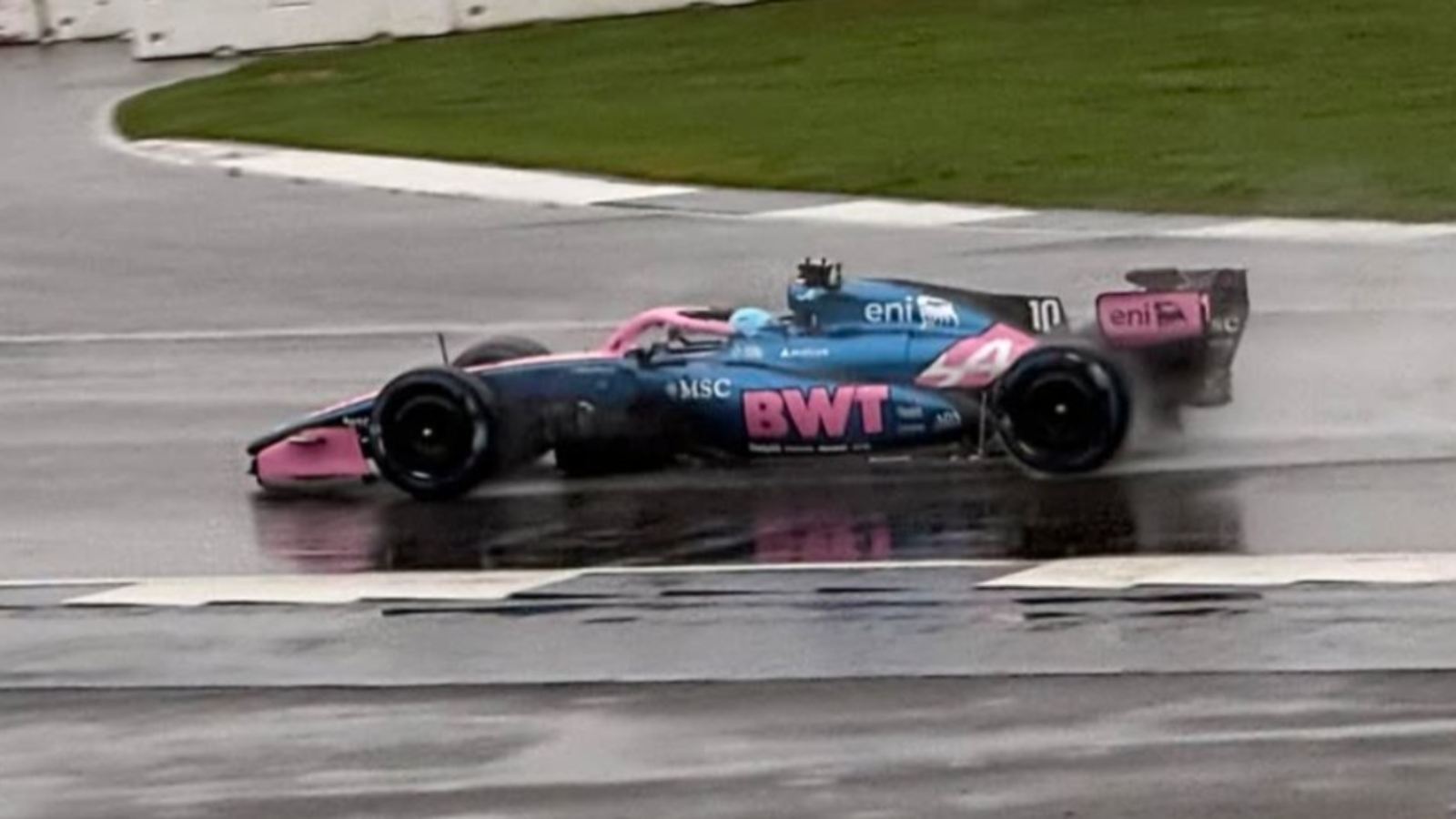 Alpine A526 on track at Silverstone.
