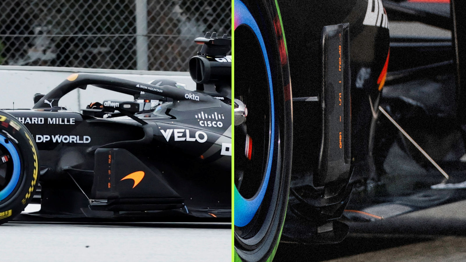 McLaren MCL40 floor foot and deflector array