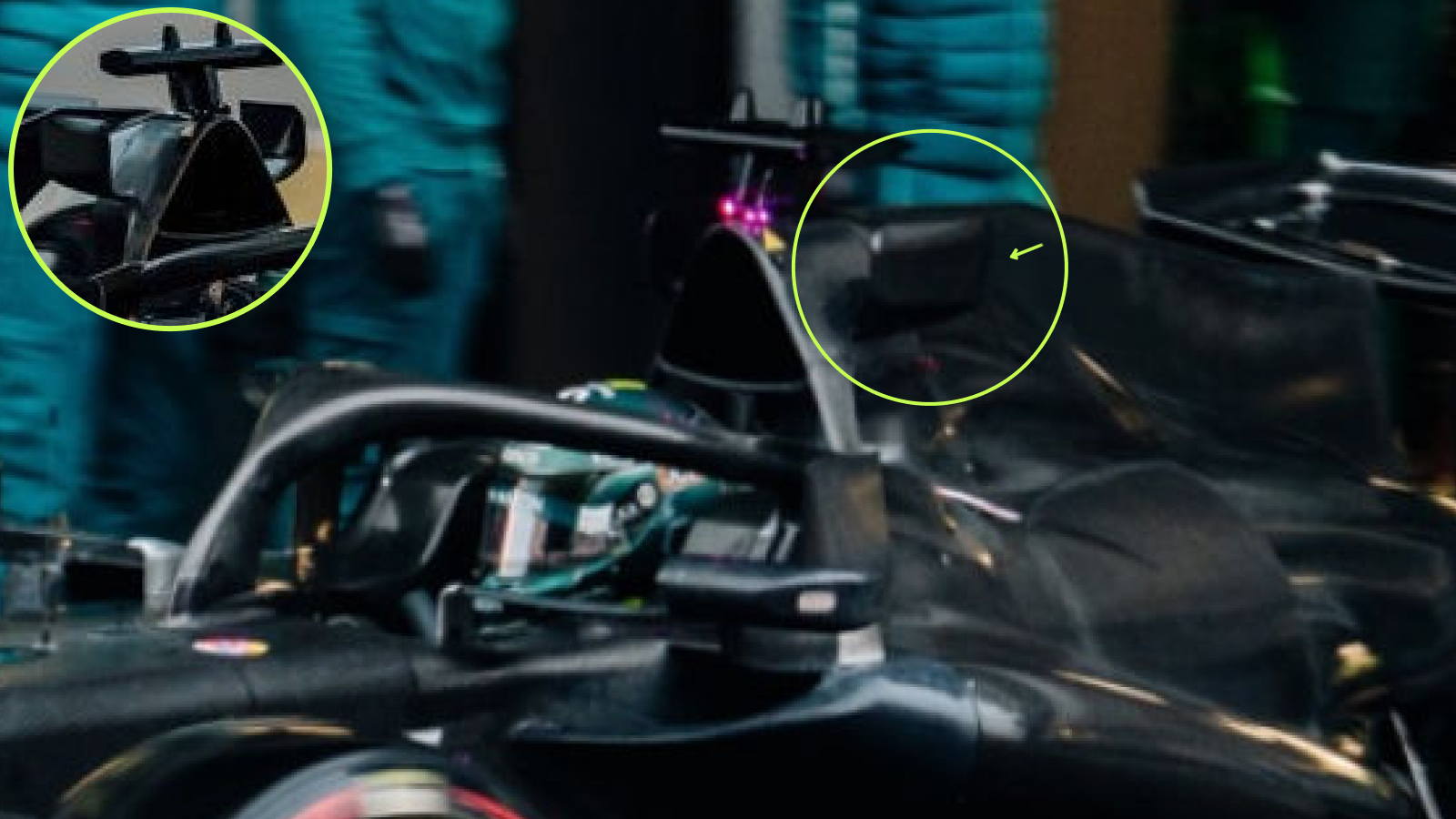 Aston Martin AMR26 airbox horns