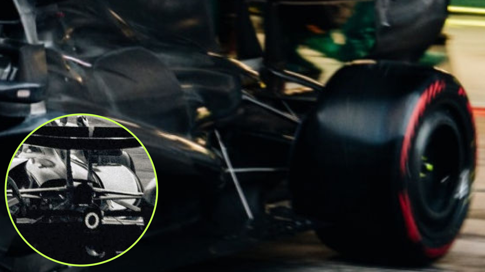 Aston Martin AMR26 rear suspension