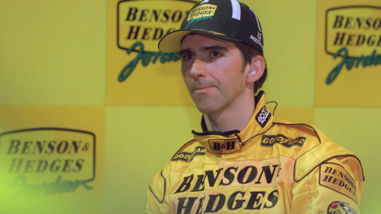 Damon Hill pictured at the 1998 Jordan launch