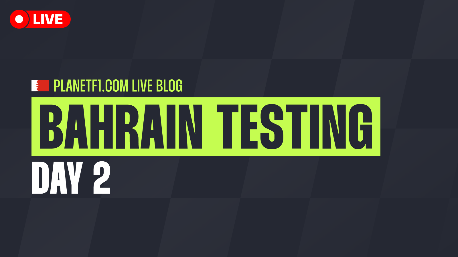 F1 testing live: Bahrain Day 2.