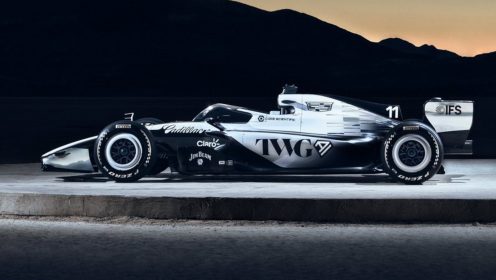 Cadillac unveils its first Formula 1 livery during Super Bowl spectacle