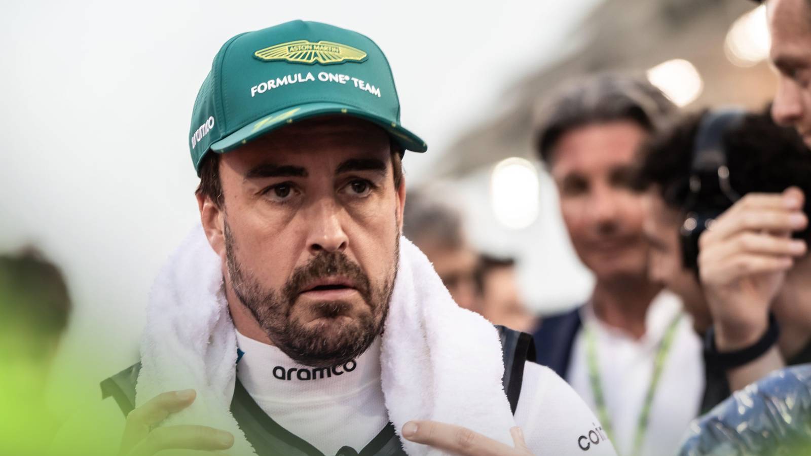 Fernando Alonso, Aston Martin, 2025 Bahrain Grand Prix.
