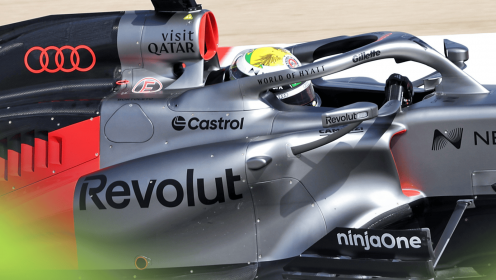 First look: Audi F1 reveals incredible new sidepod design as Bahrain test images emerge