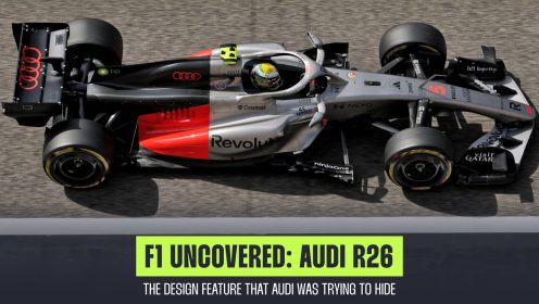 Audi’s hidden R26 bib detail reveals clever 2026 aero twist