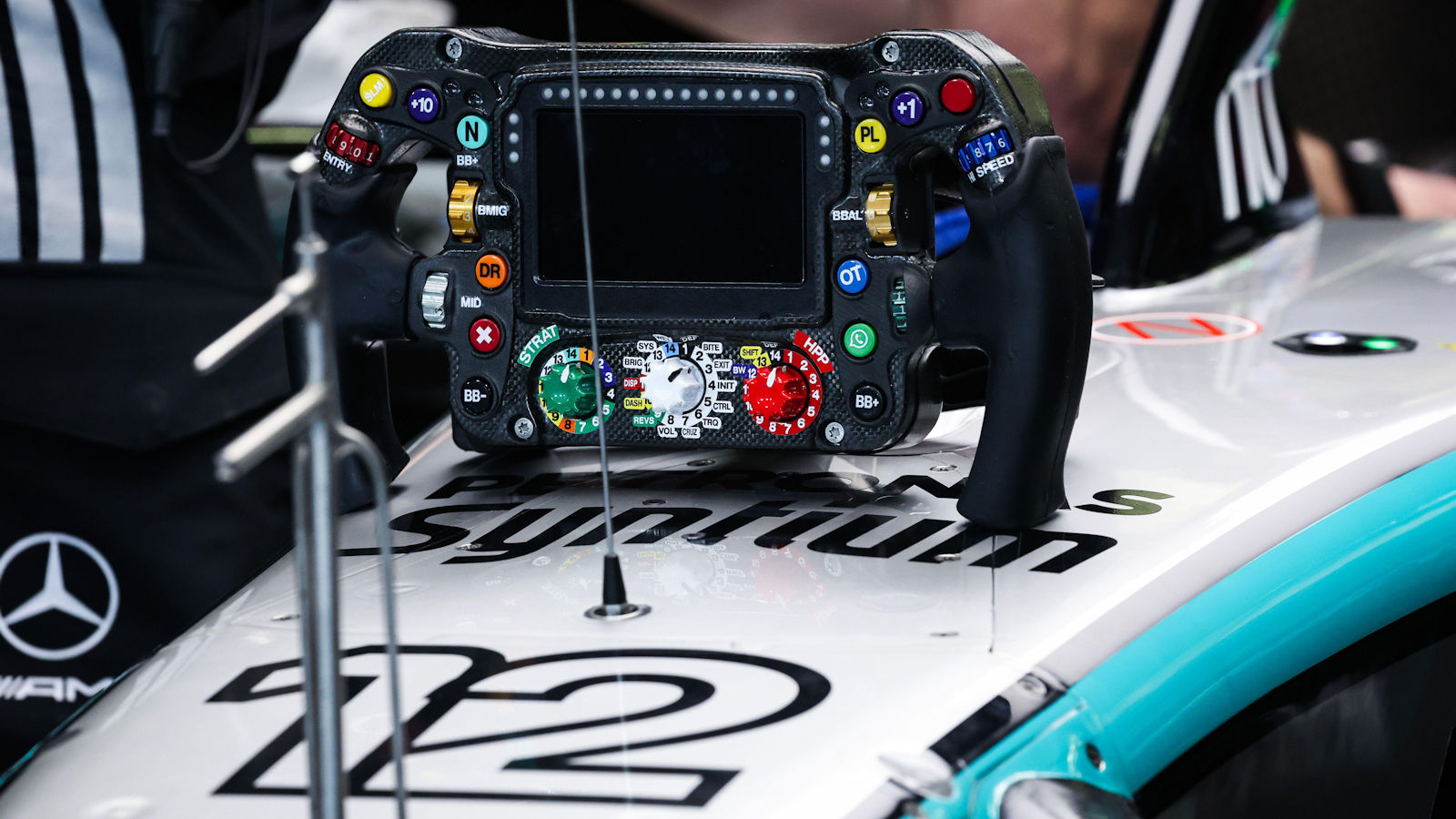 Mercedes W17 steering wheel