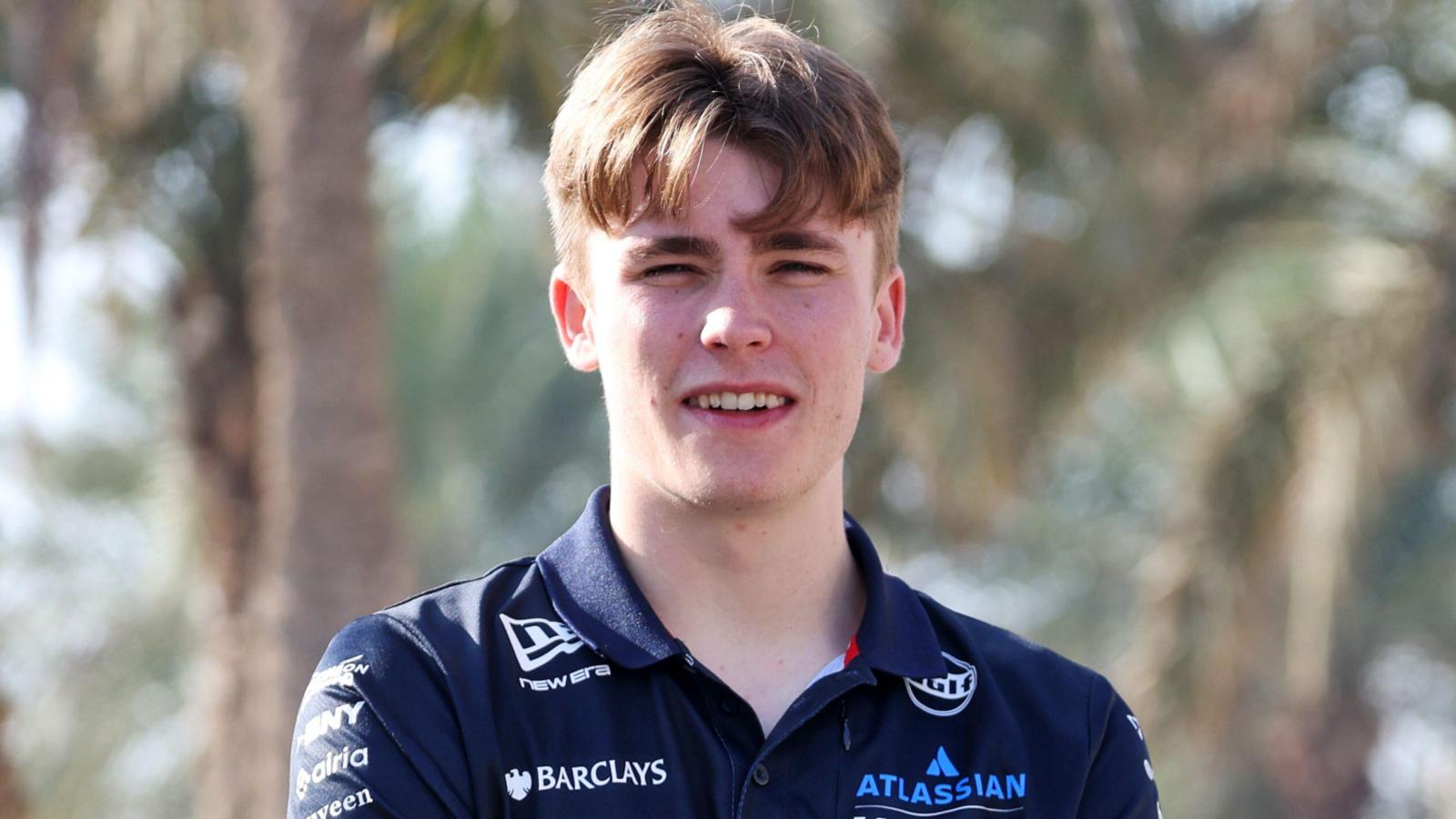 Williams reserve driver Luke Browning.