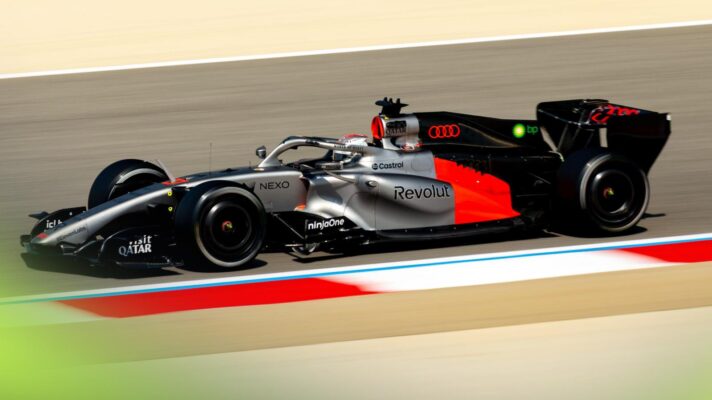 The Audi R26 raised eyebrows in Bahrain testing.
