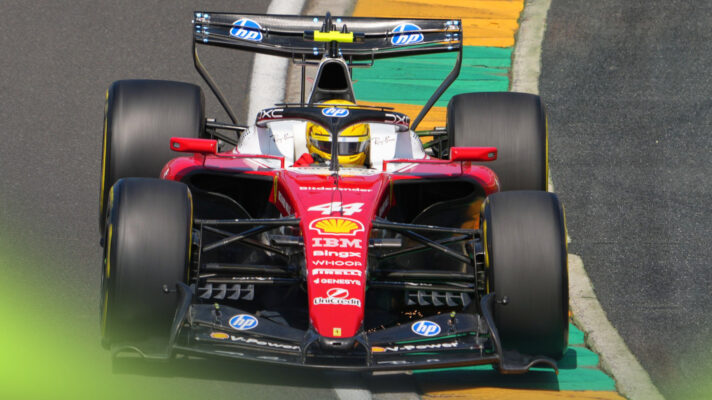Ferrari topped opening practice for the Australian Grand Prix.