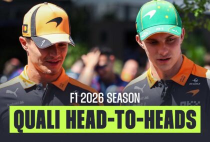 Lando Norris and Oscar Piastri in a qualifying head-to-head.