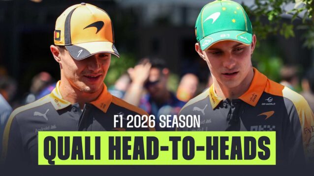 Lando Norris and Oscar Piastri in a qualifying head-to-head.