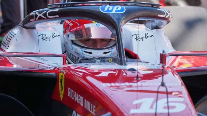 Charles Leclerc in Melbourne