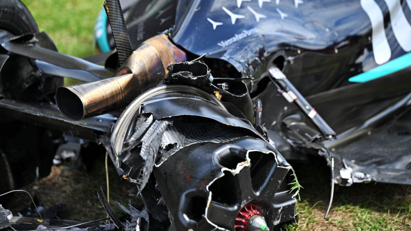 Kimi Antonelli's crashed W17