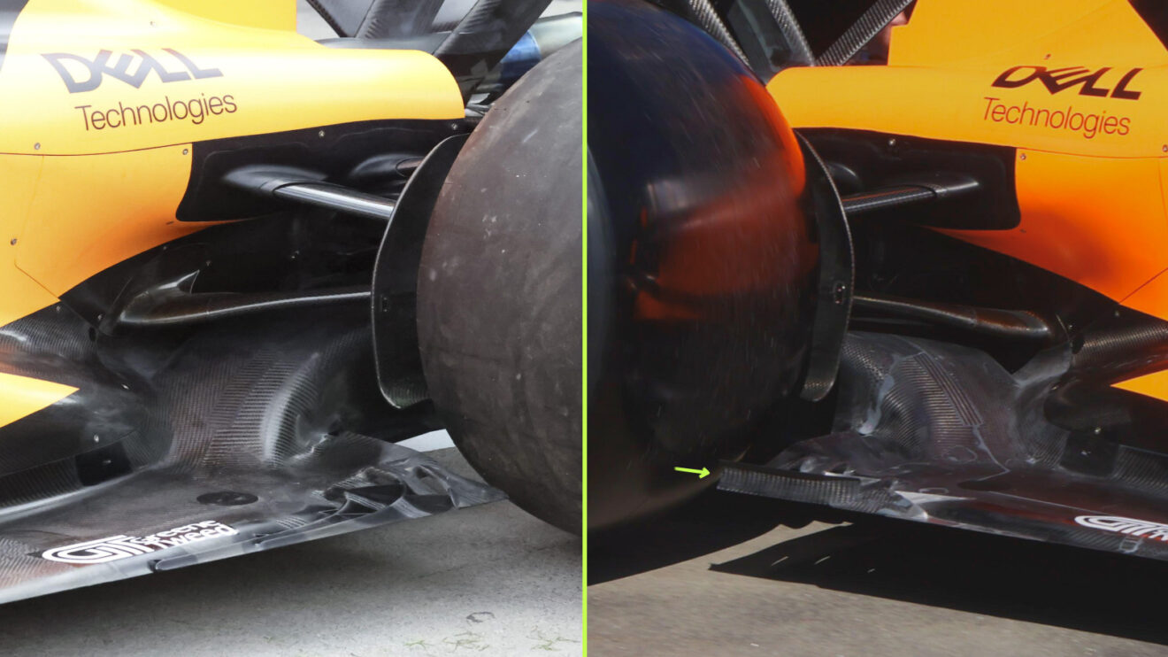 McLaren MCL40 rear wing and floor changes uncovered ahead of Australian GP