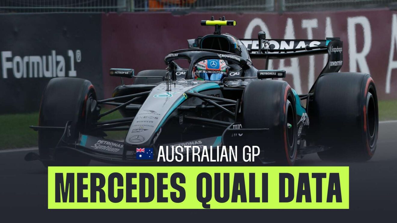 F1 data from Mercedes as the team dominated Australian GP qualifying.