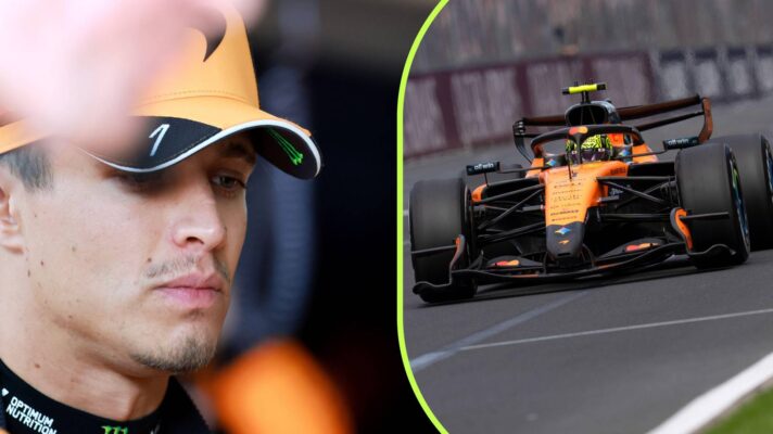 McLaren's Lando Norris during the 2026 Australian Grand Prix.