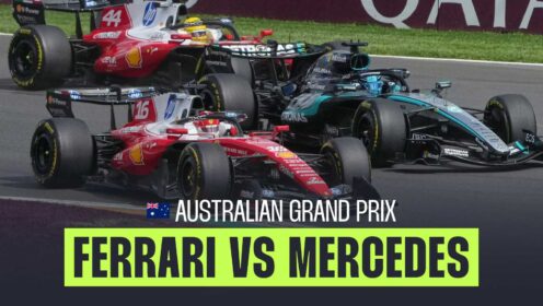 Ferrari strategy call scrutinised as Russell leads Mercedes 1-2 in Australia