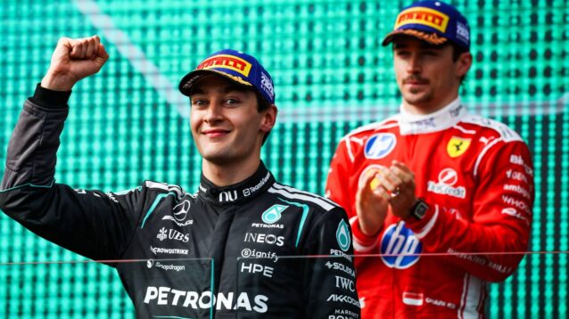 George Russell tells Charles Leclerc rivals ‘screwed up Q3’