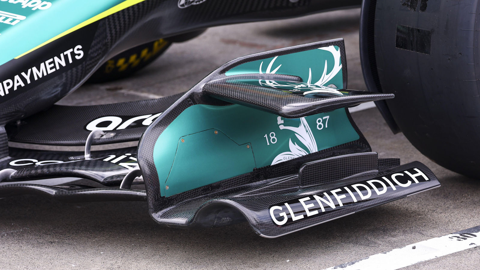 Aston Martin AMR26 front wing detail