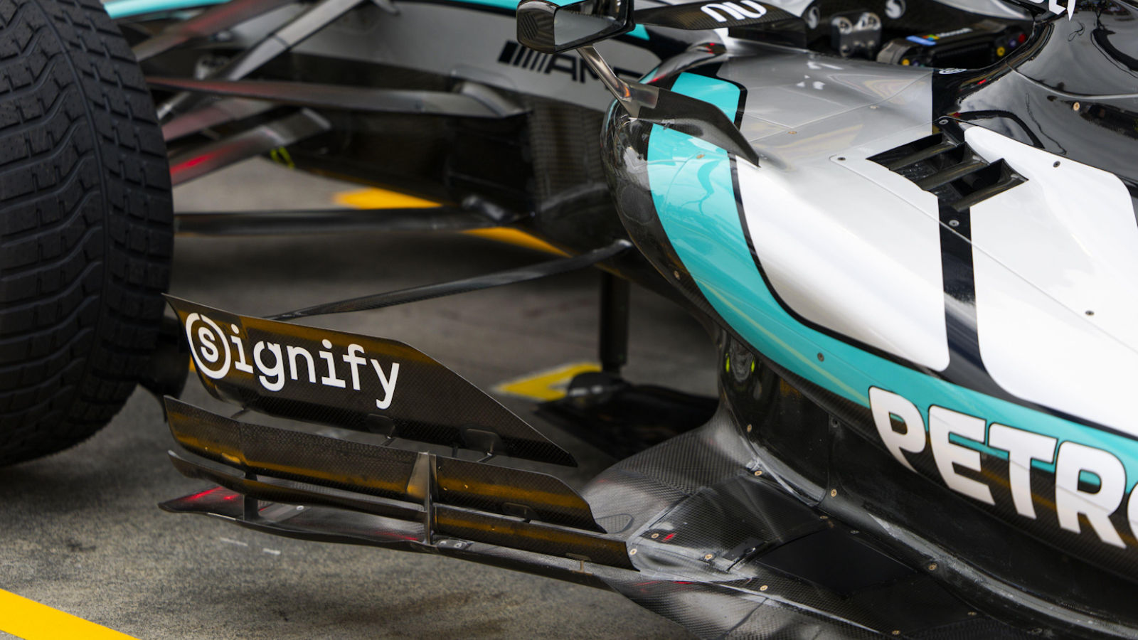Mercedes W17 deflector array