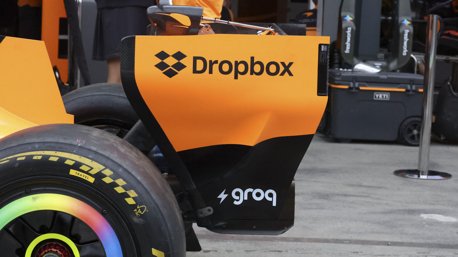 McLaren MCL40 rear wing endplate