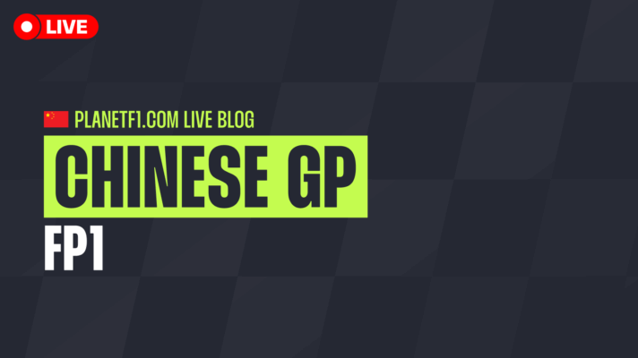 Live blog image for FP1 at the 2026 Chinese GP.