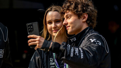 Kimi Antonelli spotted wearing hand brace in Shanghai after Melbourne crash