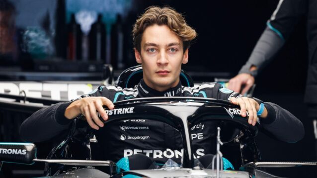 George Russell of Mercedes