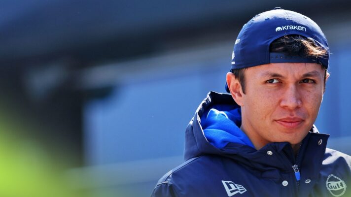 Williams driver Alex Albon in the Shanghai paddock.