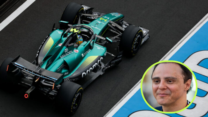 Fernando Alonso retires, Felipe Massa in the circle