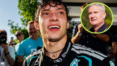 Why David Coulthard ignored order during Kimi Antonelli’s emotional win interview