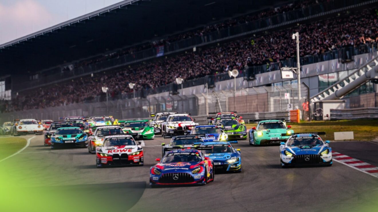 Max Verstappen leads a 2026 GT3 race at the Nurburgring