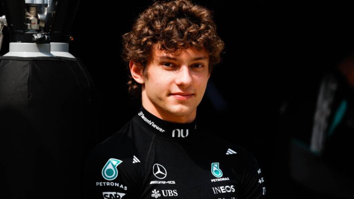 Mercedes driver Kimi Antonelli pictured at the 2026 Chinese Grand Prix