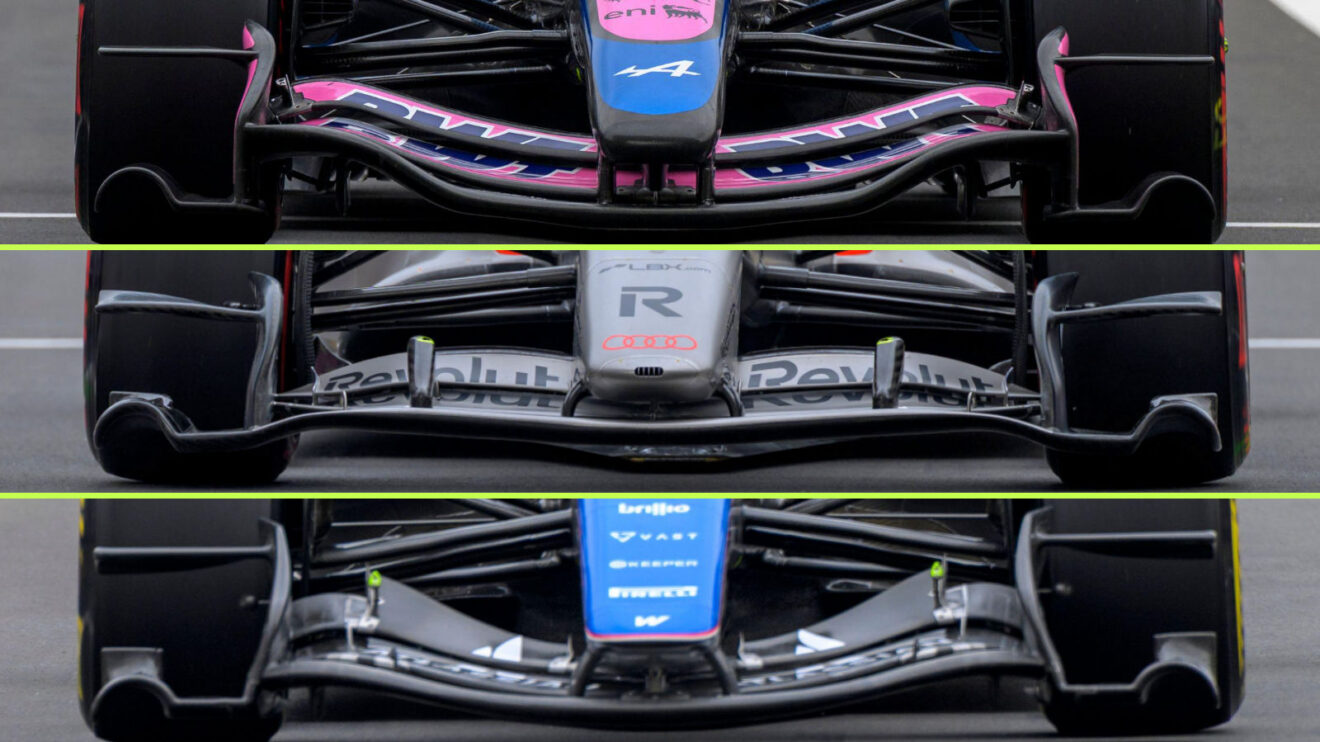 F1 2026 front wings: Mercedes and Aston Martin quirks under microscope