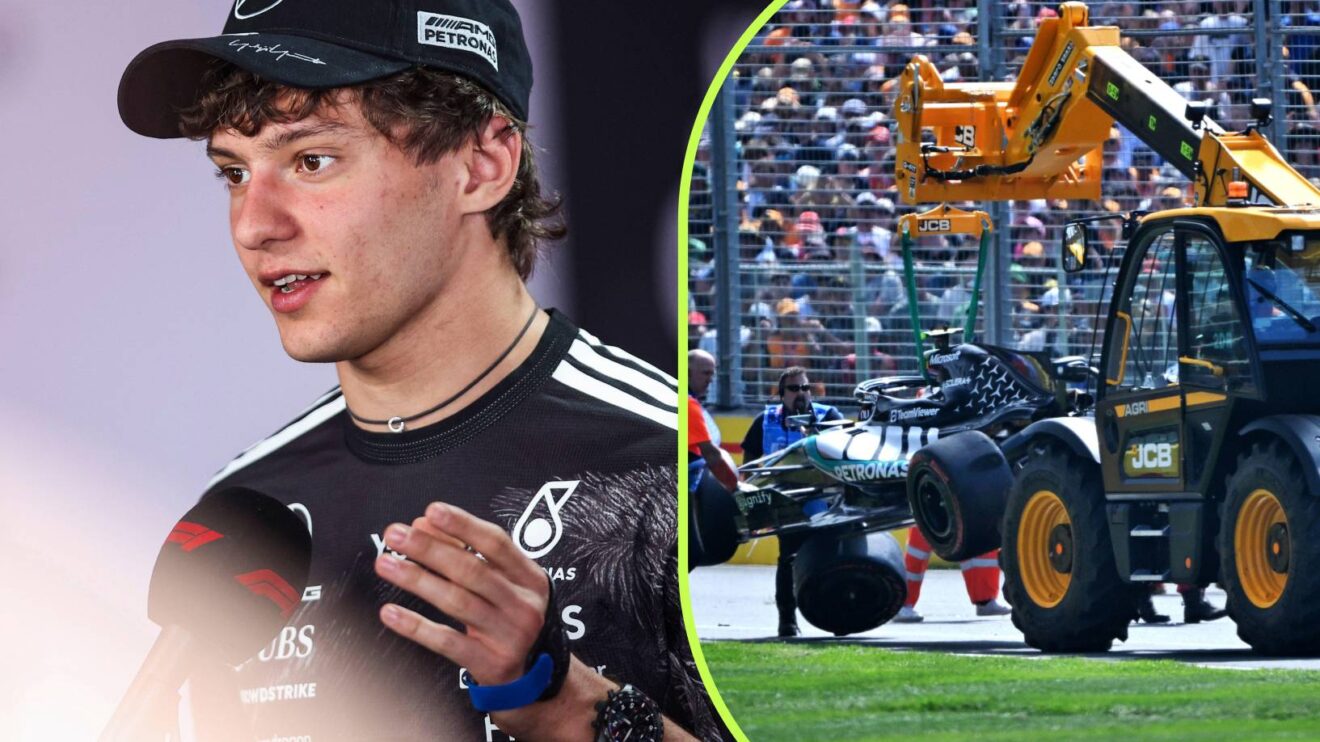 Mercedes' Kimi Antonelli at the 2026 Australian Grand Prix.