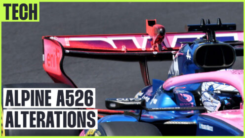Alpine get inventive with new rear wing active aero pod winglet