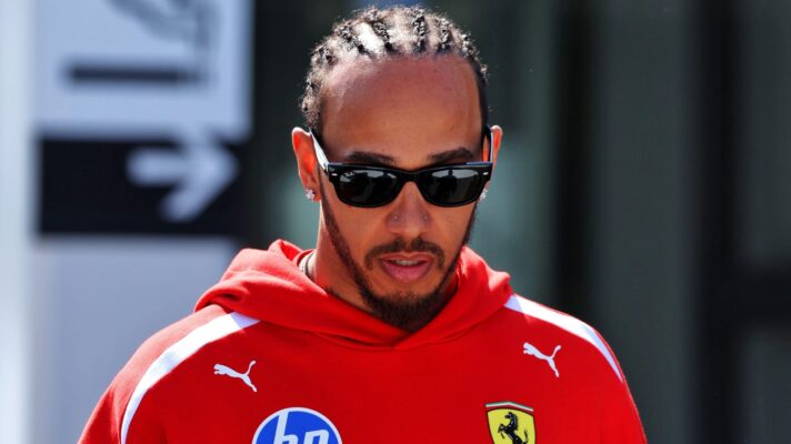Lewis Hamilton with Ferrari
