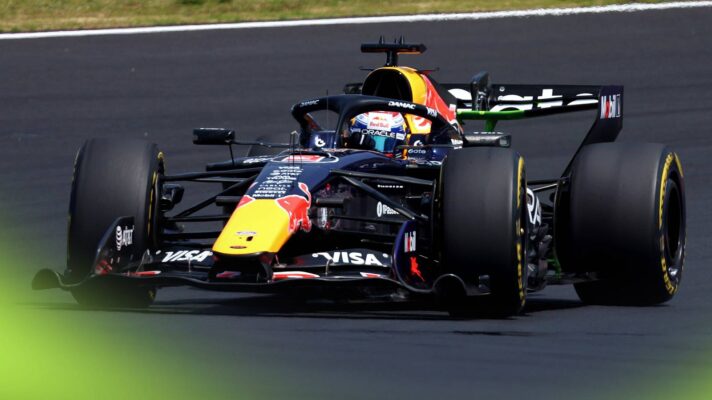 Red Bull's Max Verstappen on track at the 2026 Japanese Grand Prix.