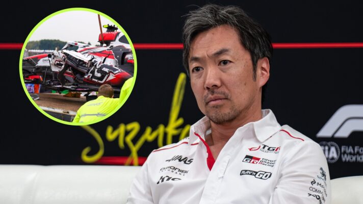 Haas team principal Ayao Komatsu