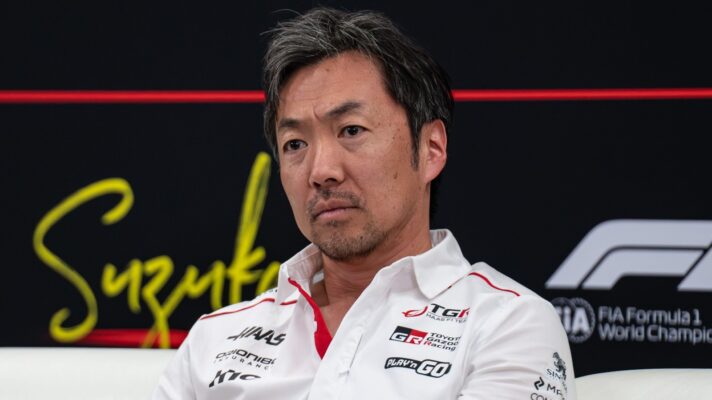 Haas team principal Ayao Komatsu