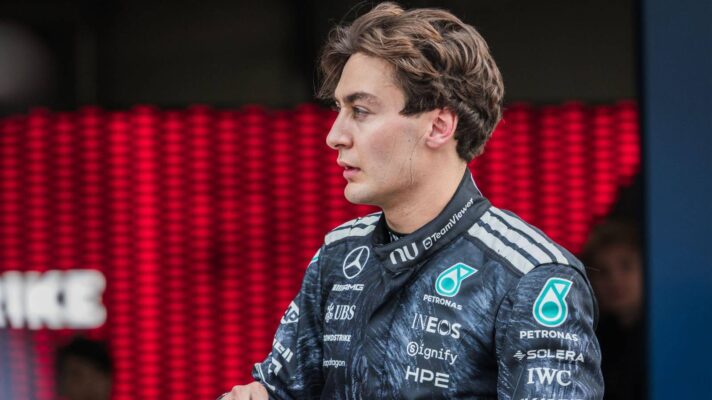 Mercedes driver George Russell pictured at the 2026 Japanese Grand Prix