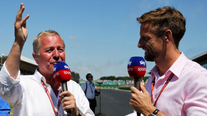 Martin Brundle and Jenson Button on Sky F1