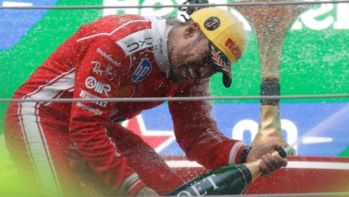 Lewis Hamilton fires back at critics after emotional Ferrari podium